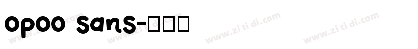 opoo sans字体转换